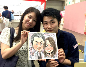 名古屋似顔絵イベントの様子